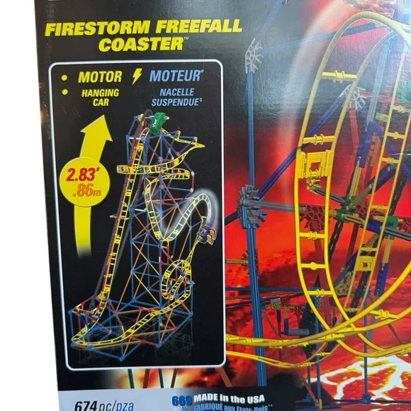 K’Nex Firestorm Freefall Coaster Building Set New - Picture 3 of 11